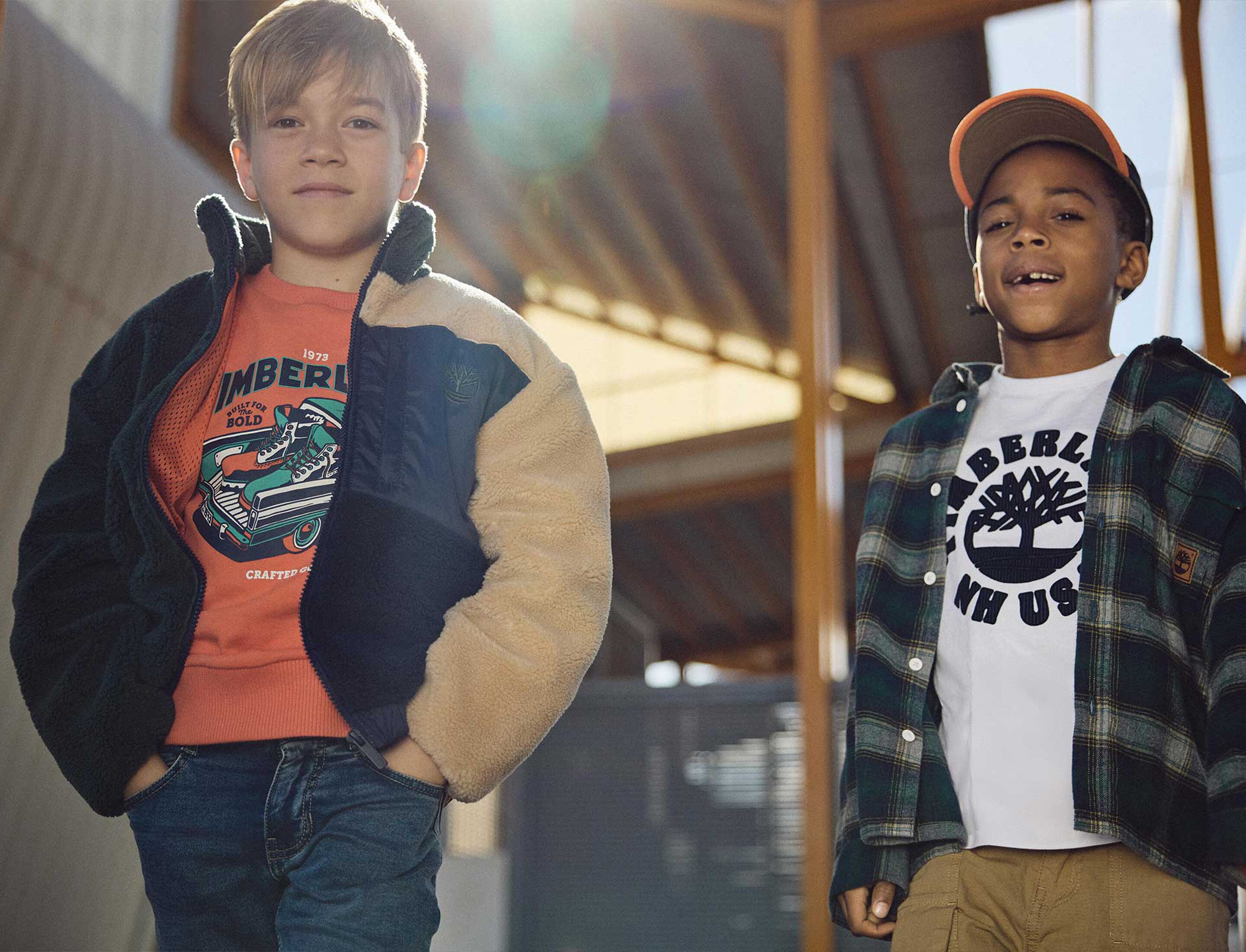 Timberland brand on kids around