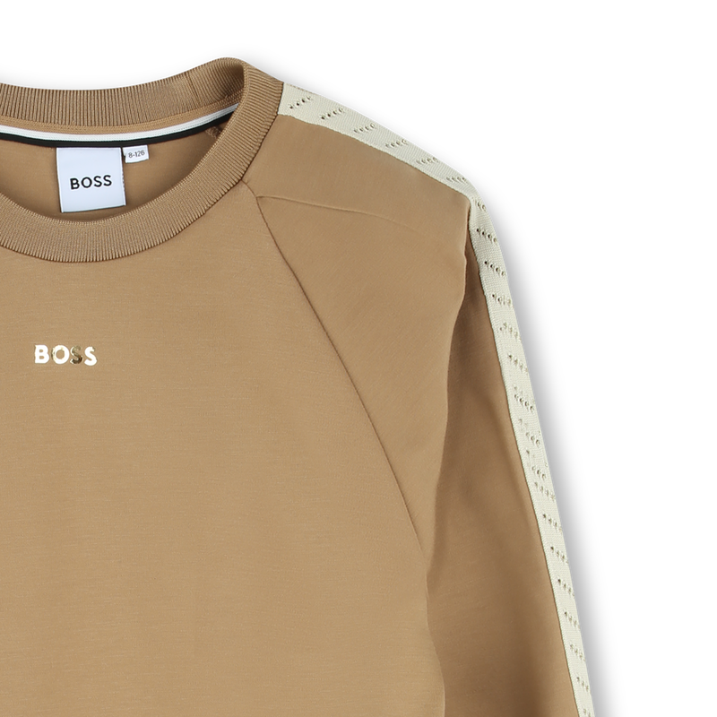 Fancy schoudersweatshirt BOSS 
                        GIRL