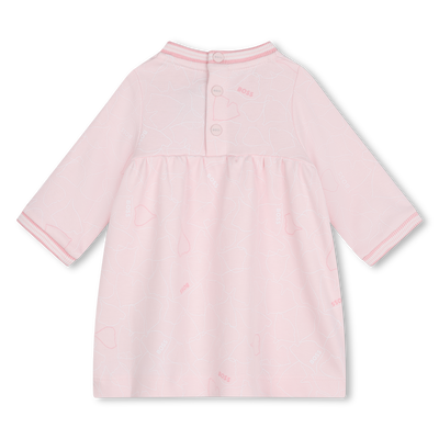 Robe avec bords-c&ocirc;tes ray&eacute;s BOSS FILLE