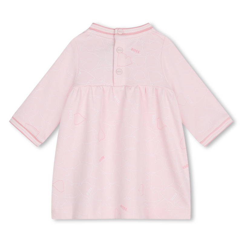 Jurk met gestreepte ribboord BOSS 
                        GIRL