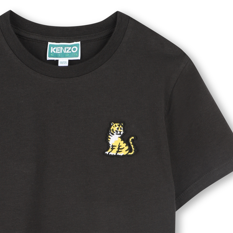 Katoenen T-shirt met badge KENZO KIDS 
                        UNISEX