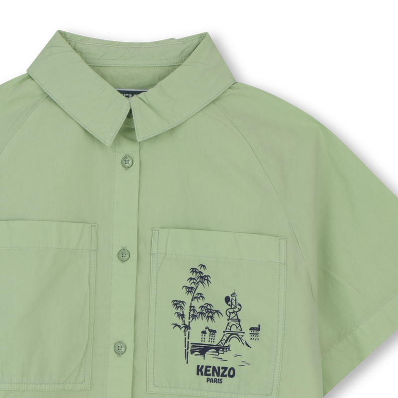 POPLIN OVERHEMD KENZO KIDS 
                        GIRL