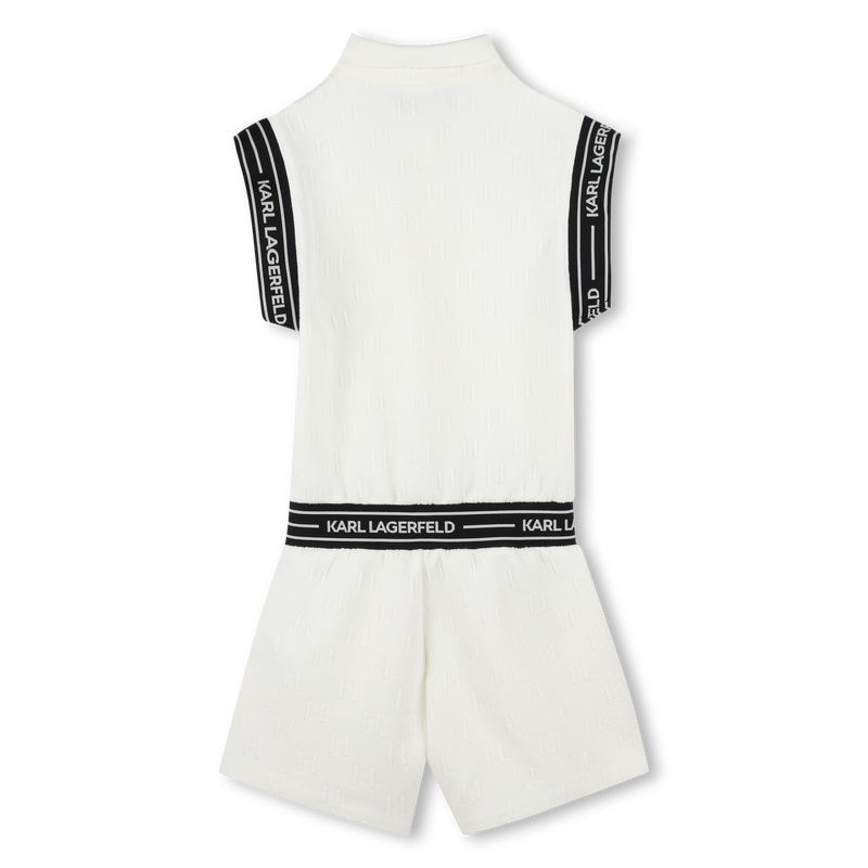 Jumpsuit met korte mouwen KARL LAGERFELD KIDS 
                        GIRL