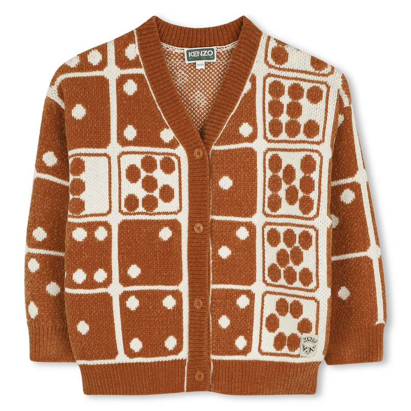 Gebreide cardigan KENZO KIDS 
                        GIRL
