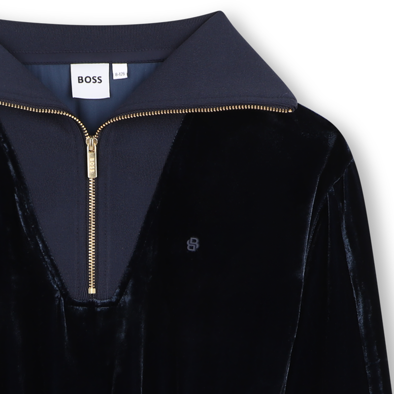Velours jurk BOSS 
                        GIRL