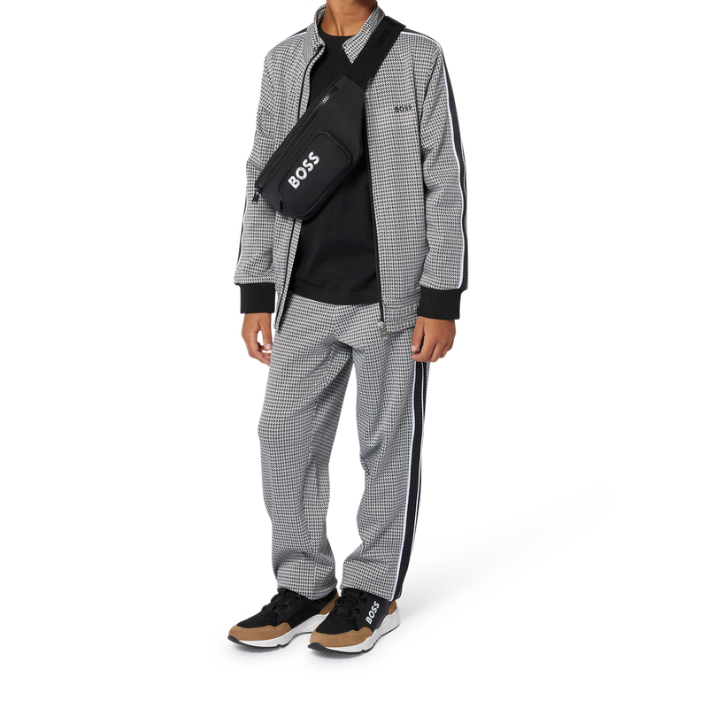 Cardigan zipp&eacute; imprim&eacute; BOSS 
                        GARCON