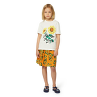 Jupe imprim&eacute;e en satin coton KENZO KIDS 
                    FILLE