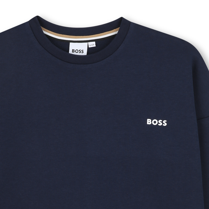 Sweat-shirt col rond uni BOSS 
                        GARCON