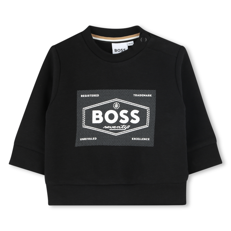Sweat-shirt molleton col rond BOSS 
                        GARCON