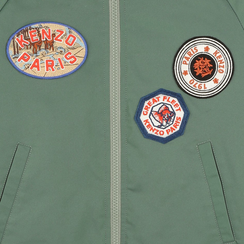 Blouson zipp&eacute; &agrave; manches raglan KENZO KIDS 
                        UNISEXE