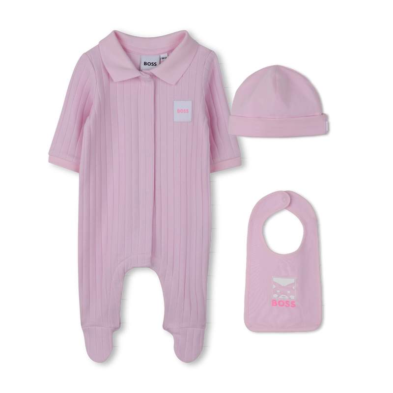 ENSEMBLE PYJAMA + BAVOIR + BONNET BOSS 
                        FILLE