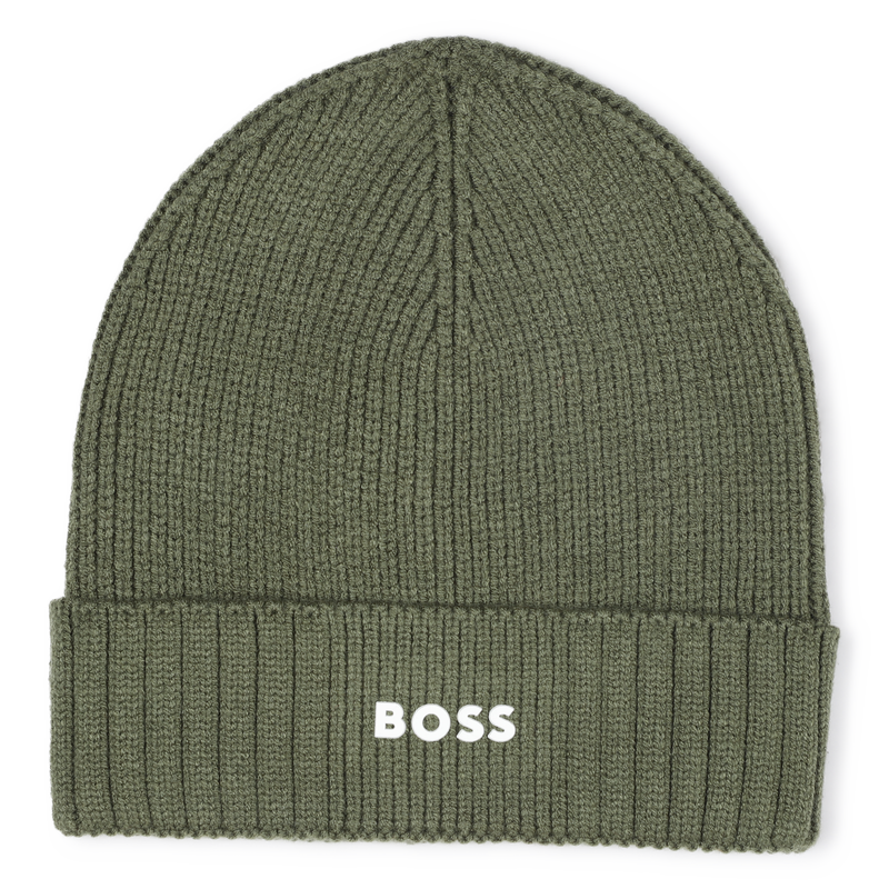 Bonnet tricot avec sigle BOSS 
                        GARCON