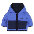 Waterafstotend donsjack met capuchon, LAVENDELBLAUW, hi-res