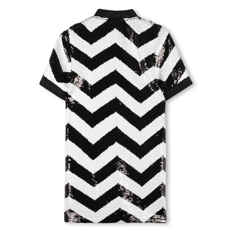 Robe avec ouverture zipp&eacute;e KARL LAGERFELD KIDS 
                        FILLE