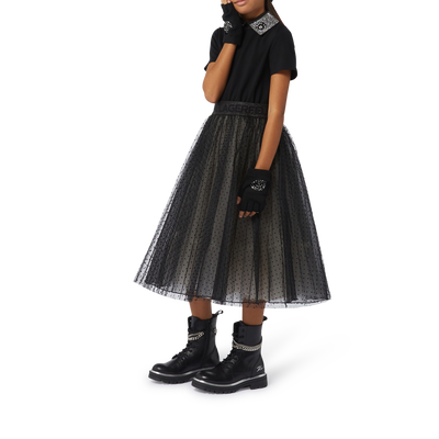 Robe de c&eacute;r&eacute;monie multimati&egrave;re KARL LAGERFELD KIDS FILLE