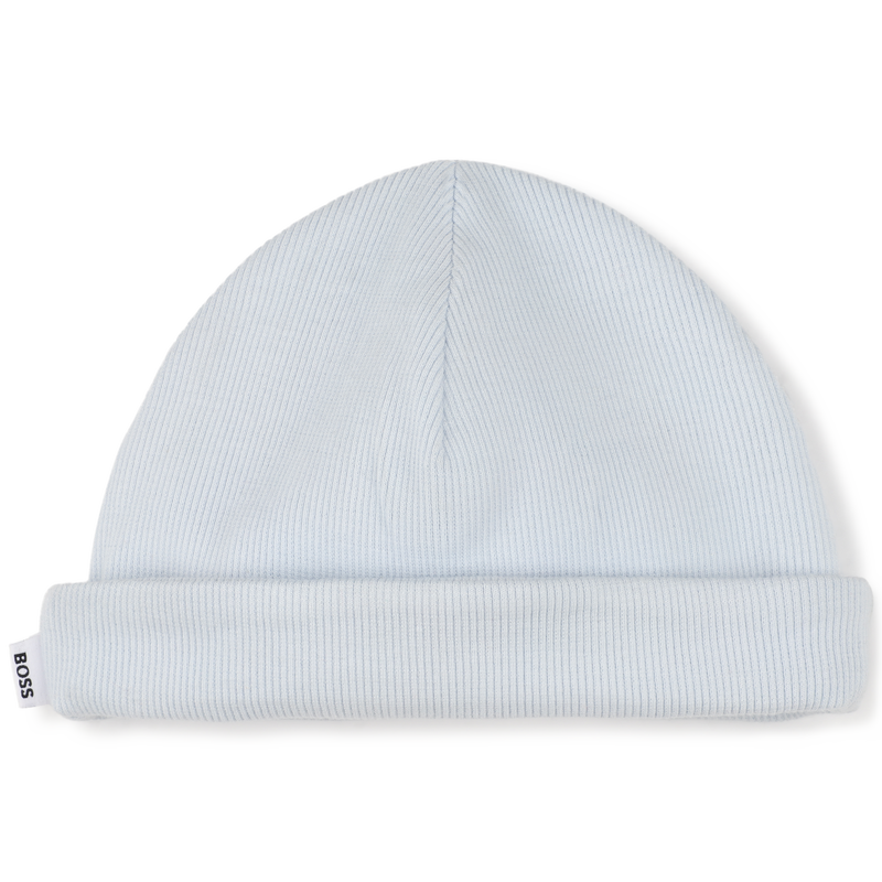 Katoenen muts met omslag BOSS 
                        BOY