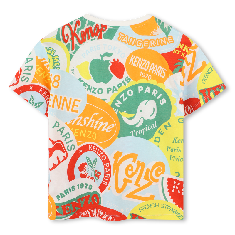 T-shirt coton manches courtes KENZO KIDS 
                        GARCON