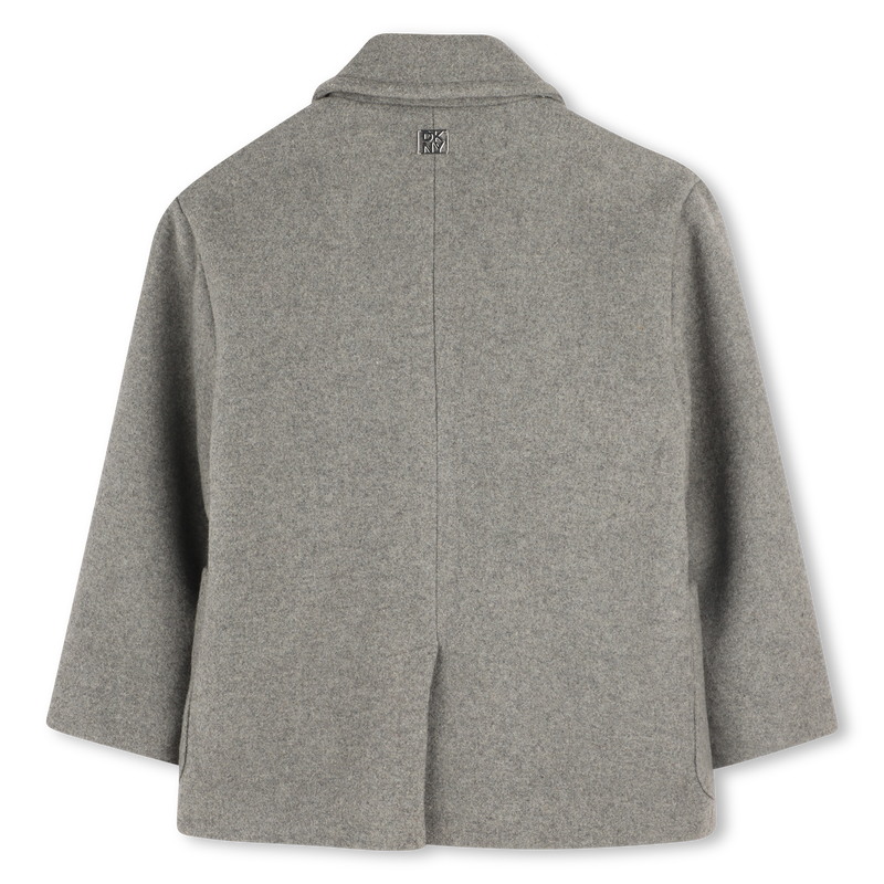 Wollen stoffen jas DKNY 
                        GIRL