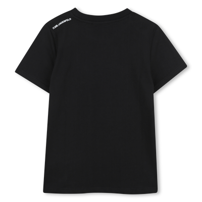 T-SHIRT IMPRESSION METALISEE KARL LAGERFELD KIDS GARCON