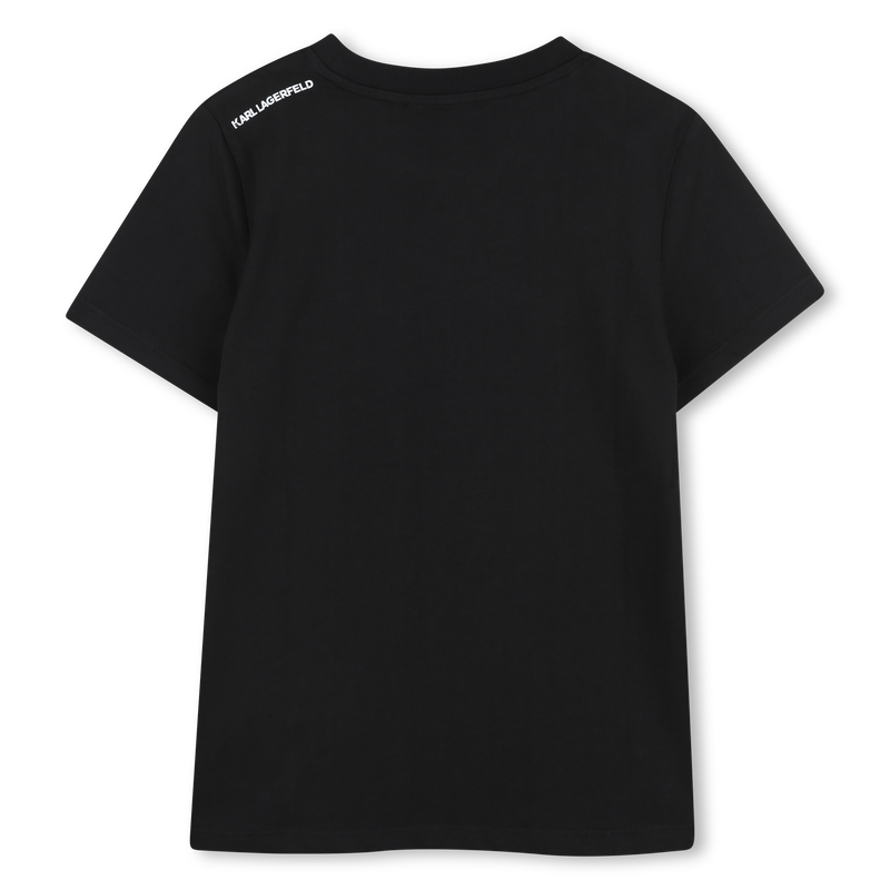 T-SHIRT IMPRESSION METALISEE KARL LAGERFELD KIDS 
                        GARCON