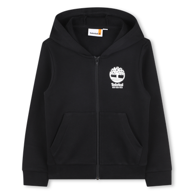 Cardigan &agrave; capuche en molleton TIMBERLAND GARCON