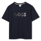 T-shirt met korte mouwen, MARINE, hi-res