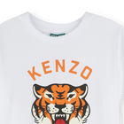 Robe imprim&eacute;e &agrave; volant KENZO KIDS 
                    FILLE