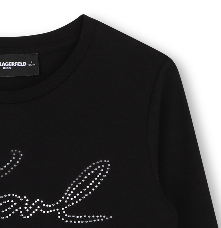 T-shirt met lange mouwen KARL LAGERFELD KIDS 
                        GIRL