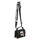 Handtas van fijnkorrelig gecoat textiel KARL LAGERFELD KIDS 
                    GIRL