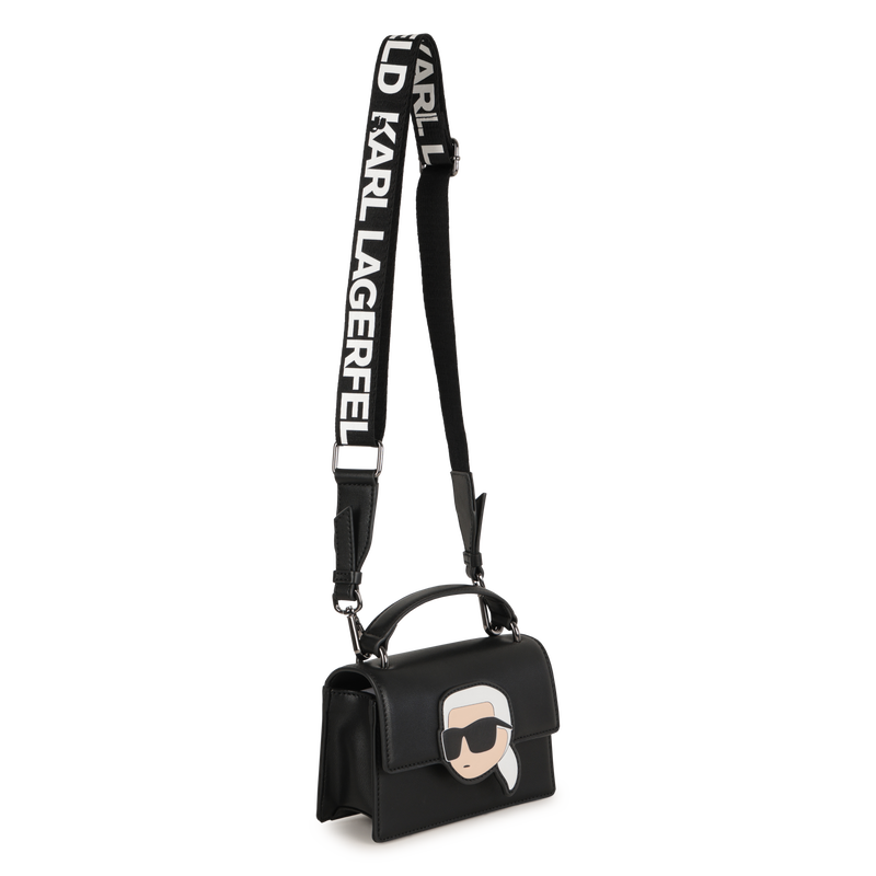 Sac &agrave; main en textile enduit grain fin KARL LAGERFELD KIDS 
                        FILLE