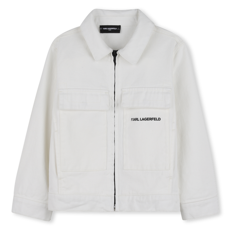 VESTE EN JEAN ZIPPÉE KARL LAGERFELD KIDS 
                        GARCON