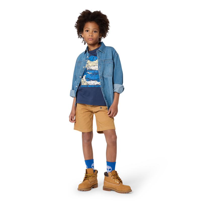 BERMUDA MET ELASTISCHE TAILLE TIMBERLAND 
                        BOY