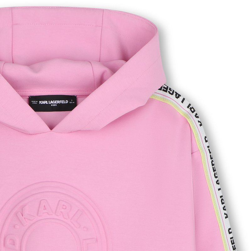 Sweat-shirt &agrave; capuche KARL LAGERFELD KIDS 
                        FILLE
