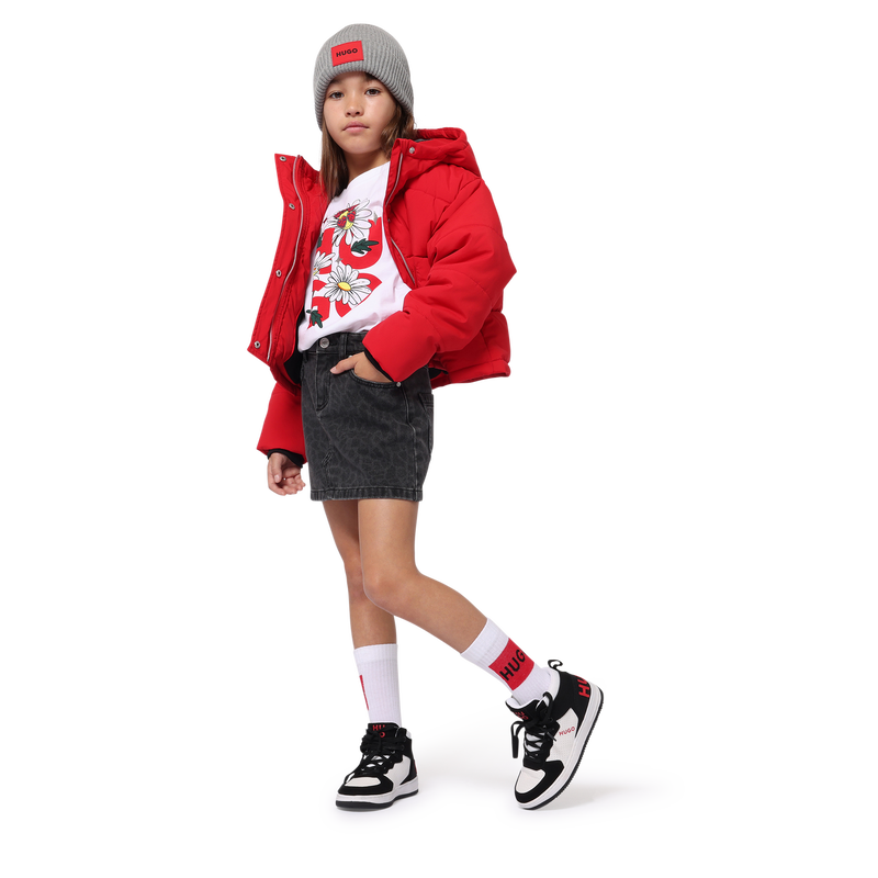 T-shirt met fantasieprint HUGO 
                        GIRL