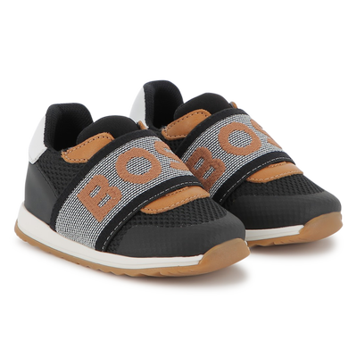 Baskets avec &eacute;lastique sigl&eacute; BOSS GARCON