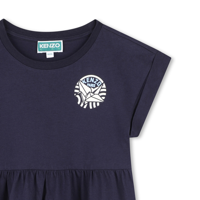 Jurk met inzetstuk KENZO KIDS 
                        GIRL