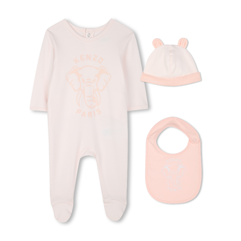 Ensemble pyjama + bonnet + bavoir KENZO KIDS 
                        UNISEXE