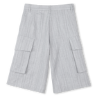 Short long &agrave; rayures tiss&eacute;es DKNY 
                    FILLE