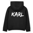 Sweat &agrave; capuche KARL LAGERFELD KIDS 
                    GARCON