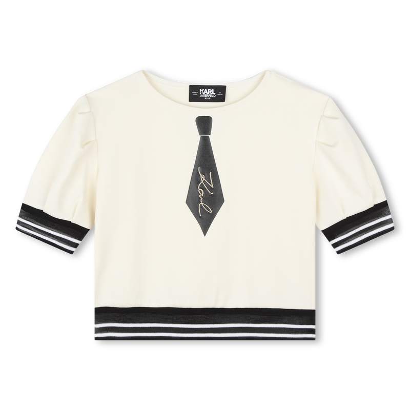 Top met sierstropdas KARL LAGERFELD KIDS 
                        GIRL