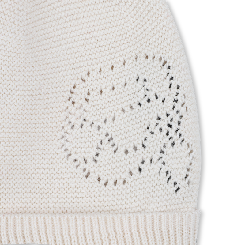Gebreide muts met pompon KARL LAGERFELD KIDS 
                        UNISEX
