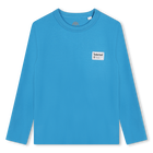 T-shirt uni avec &eacute;tiquette TIMBERLAND 
                    GARCON