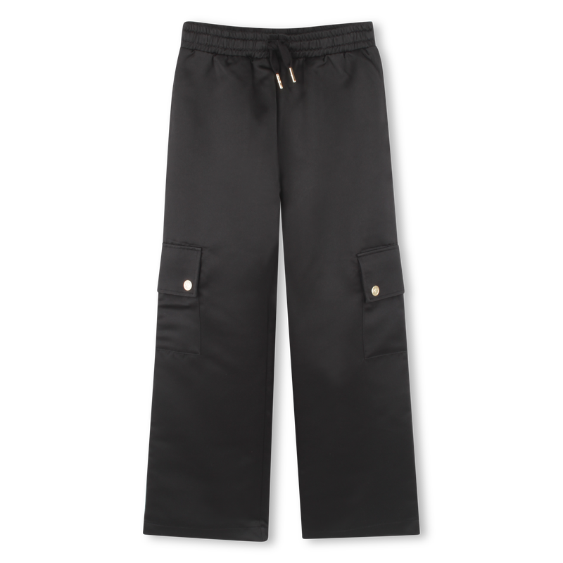 Pantalon multipoche en satin MICHAEL KORS 
                        FILLE