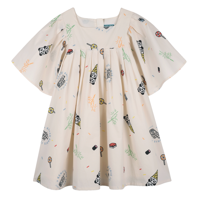 POPLIN JURK KENZO KIDS 
                        GIRL