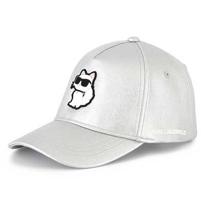Verstelbare pet met badge KARL LAGERFELD KIDS GIRL