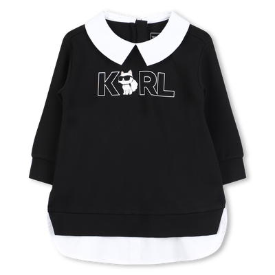 Jurk met lange mouwen KARL LAGERFELD KIDS GIRL