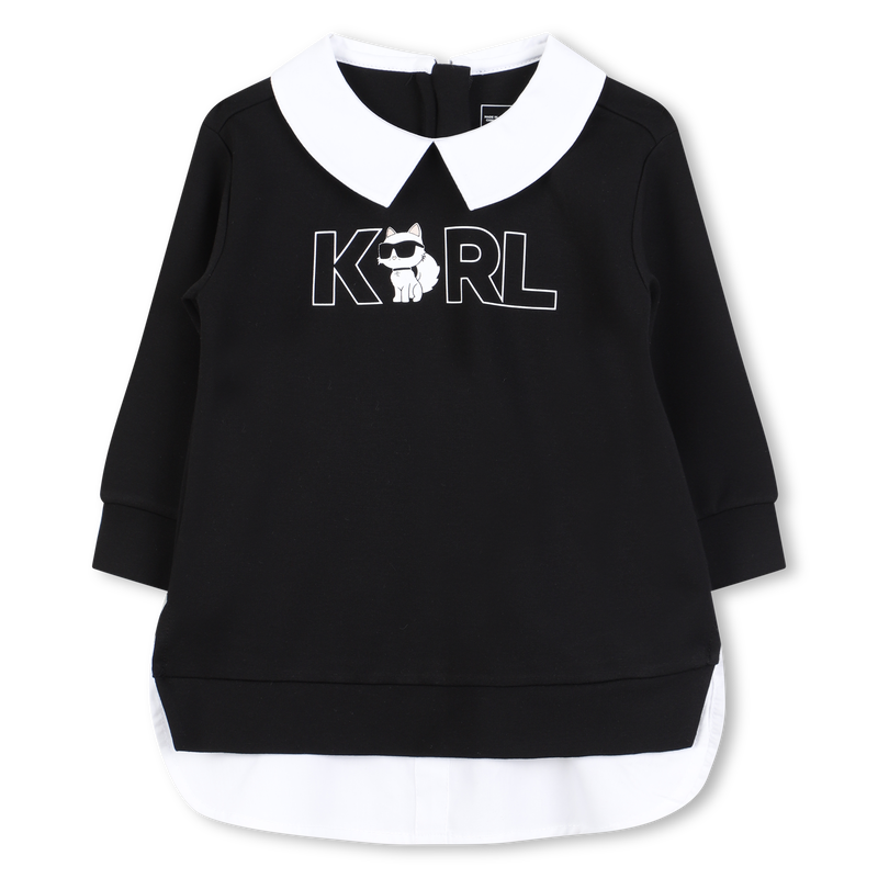 Jurk met lange mouwen KARL LAGERFELD KIDS 
                        GIRL