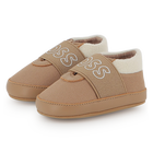 Chaussons souples en cuir de mouton BOSS 
                    UNISEXE