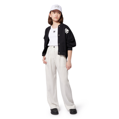 Wijde broek met streepjes DKNY GIRL
