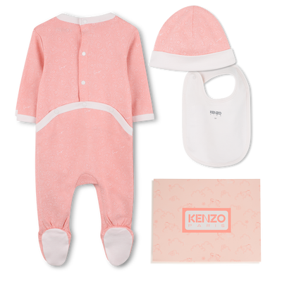 Ensemble pyjama, bavoir et bonnet KENZO KIDS FILLE